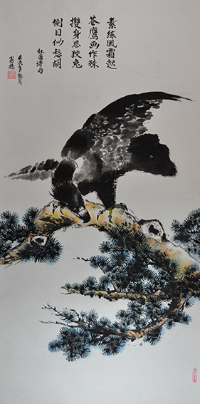 倪宪振作品10《苍鹰》4尺 2012年